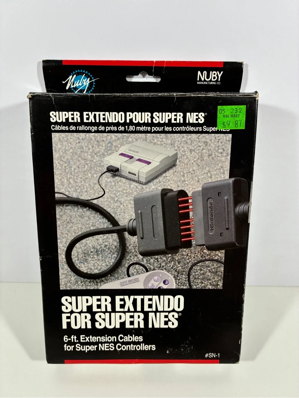 Super Extendo NES 7 Pin Controller Extension Cable 6ft - One Set of Cables NEW